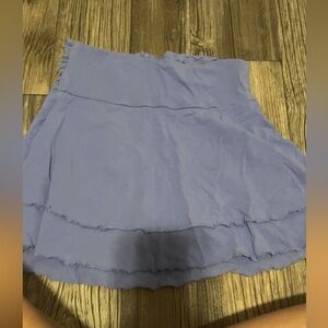 Blue mini skirt with ruffles good condition